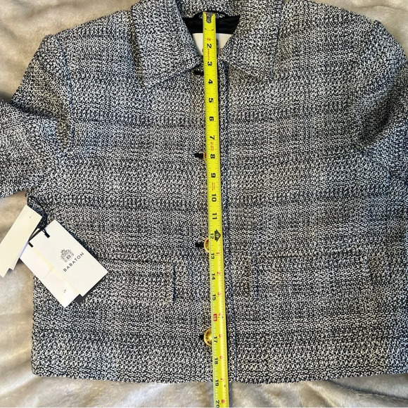 NWT! ARITZIA Babaton Frances Black White Tweed Jacket Blazer Buttons Size M - Picture 13 of 13